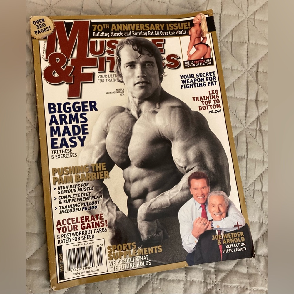 Muscle & Fitness Magazine MAY 2009 Famous Arnold Schwarzenegger Issue!